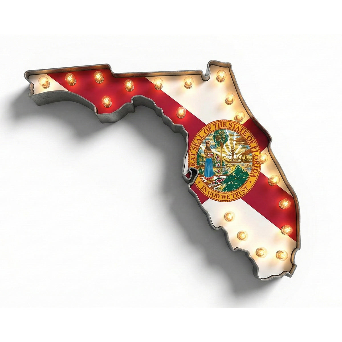 Florida State Flag Marquee, Light Up Sign