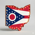 Ohio State Flag Marquee, Light Up Sign